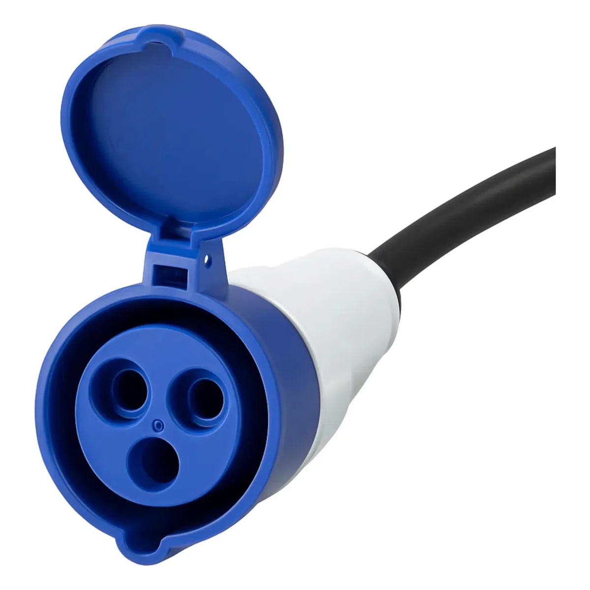 Adapterkabel CEE auf Schuko 16A 150cm mit FI-Schutzschalter | 30mA, 3600 Watt, Camping Stromkabel 230 Volt für Camping Wohnmobil und Boot mit 30 mA Fehlerstromschutz IP44 IP55