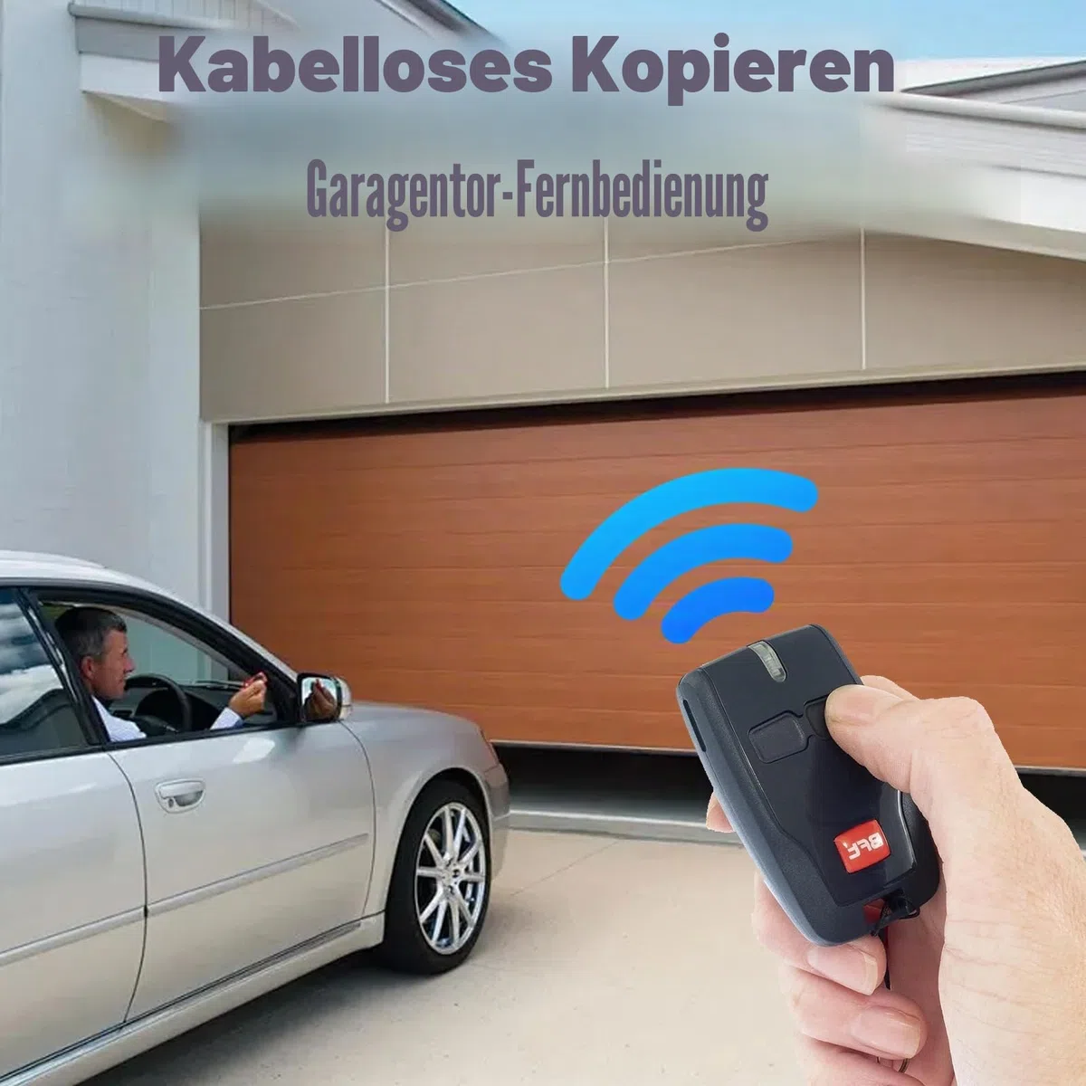 2 x 433 MHz Fernbedienung für BFT Toröffner, Ersatz für BFT Mitto 2 Fernbedienung, 2-K-Garagentor-Schlüsselanhänger mit Schlüsselanhänger, kompatibel mit MITTO B RCB02 12 V elektrischem