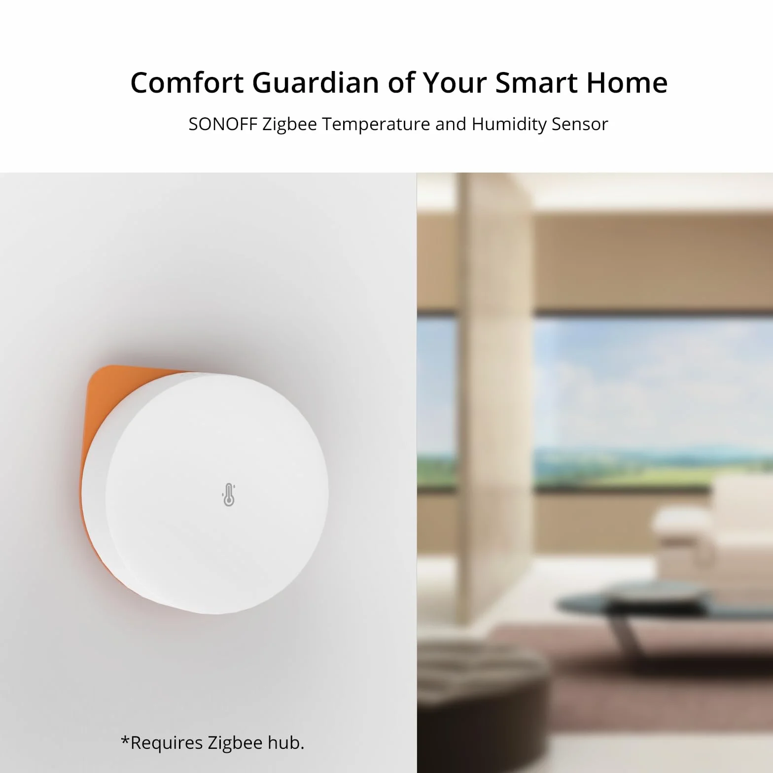 SONOFF SNZB-02P Zigbee Temperatur- und Feuchtigkeitssensor,2 Stück Smart Temperatursensor mit Komfortalarm,Zigbee Hygrometer Kompatibel mit Alexa/Google Home/HA/IFTTT,Zigbee Hub Erforderlich.