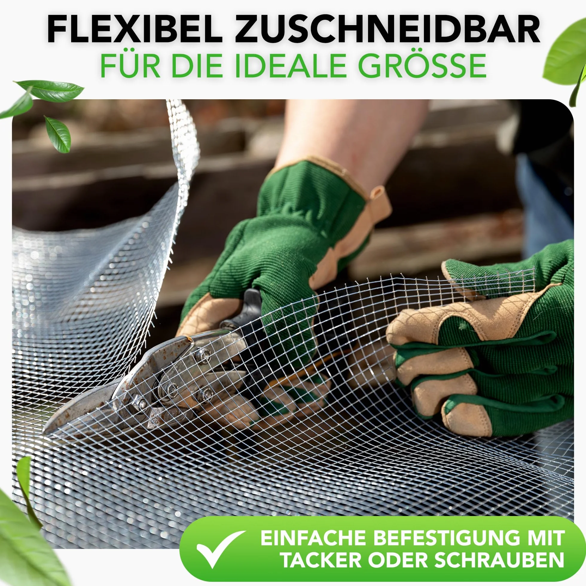 Wühlmausgitter - 2,1 x 1,1 Meter - Drahtgitter feinmaschig, Kaninchendraht, Volierendraht, Maschendraht, Maulwurfgitter, Hasendraht, Drahtzaun, Mäusegitter, Metall Gitter 100cm Hoch für Hochbeet