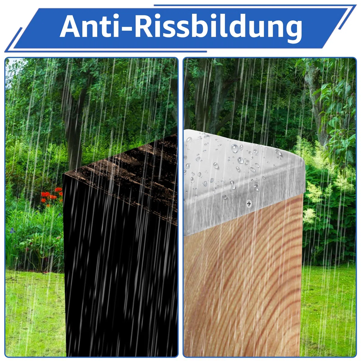 24 Stück Pfostenkappe 9x9 cm, Edelstahl Zaunpfosten Kappen pfostenabdeckung 91x91 mm, Zaunpfosten Metall, Pyramiden Form Zaunpfosten Kappen Verzinkt, Pfostenkappen für Holzpfosten