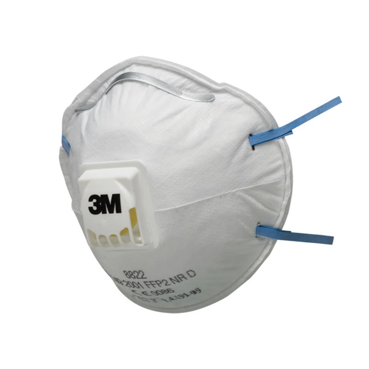 3M FFP2 Atemschutzmaske 8822, mit Cool Flow Ausatemventil, reduziert den Wärmestau, verstellbare Nasenstange, Schutz gegen feine Partikel, Serie 8000, 10-er Pack