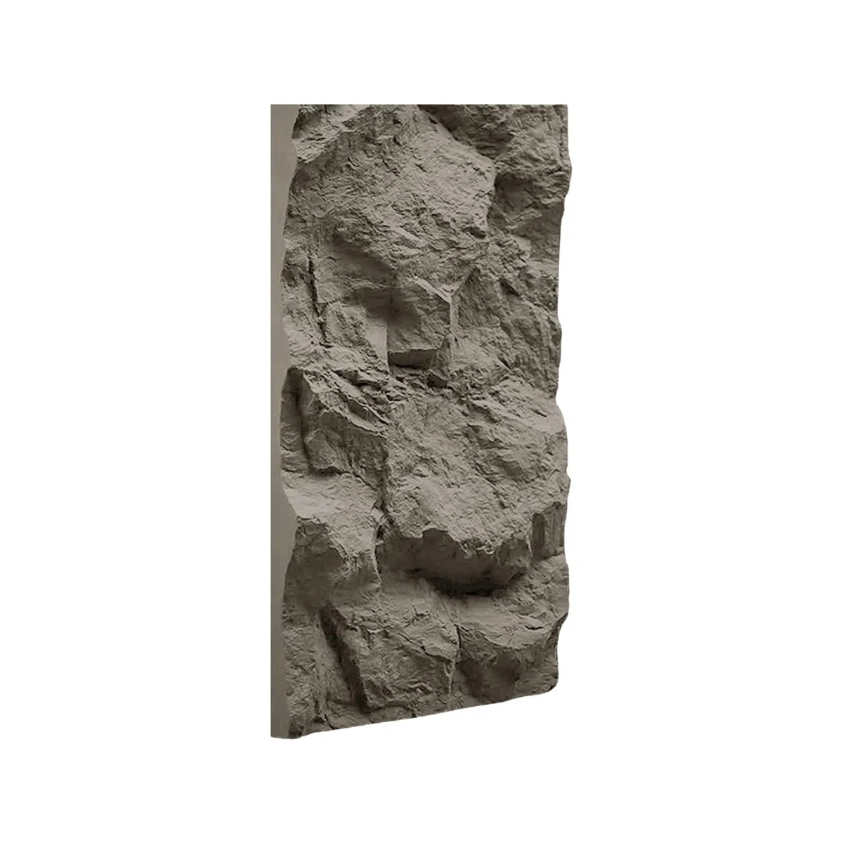 IZODEKOR PU Paneele Wand Steinoptik 60x120 cm | 5cm Dick | 3D Wandpaneele Schwarz | Steinoptik Wandverkleidung Innen | PU Paneele in Naturstein | DARK GREY