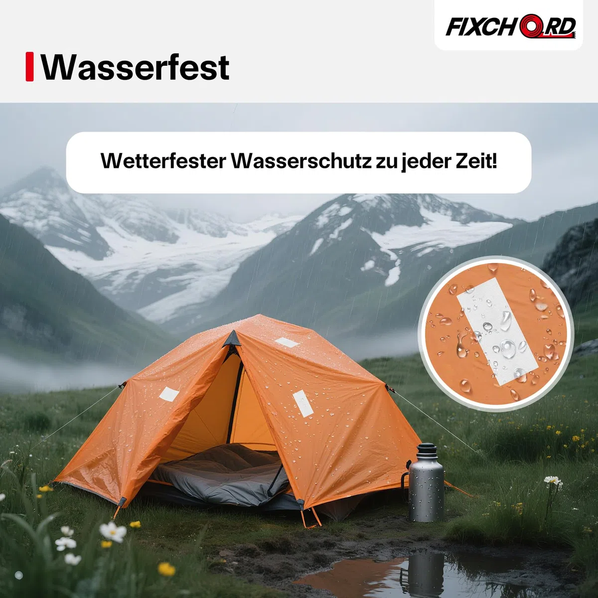 3 Rollen Panzertape, 50m x 50mm Wasserdicht Gewebeklebeband, Panzerband Extra Stark, Gewebeband zum zum Reparieren, Verstärken, Bündeln, Abdichten, Innenbereich/Außenbereich, Weiß