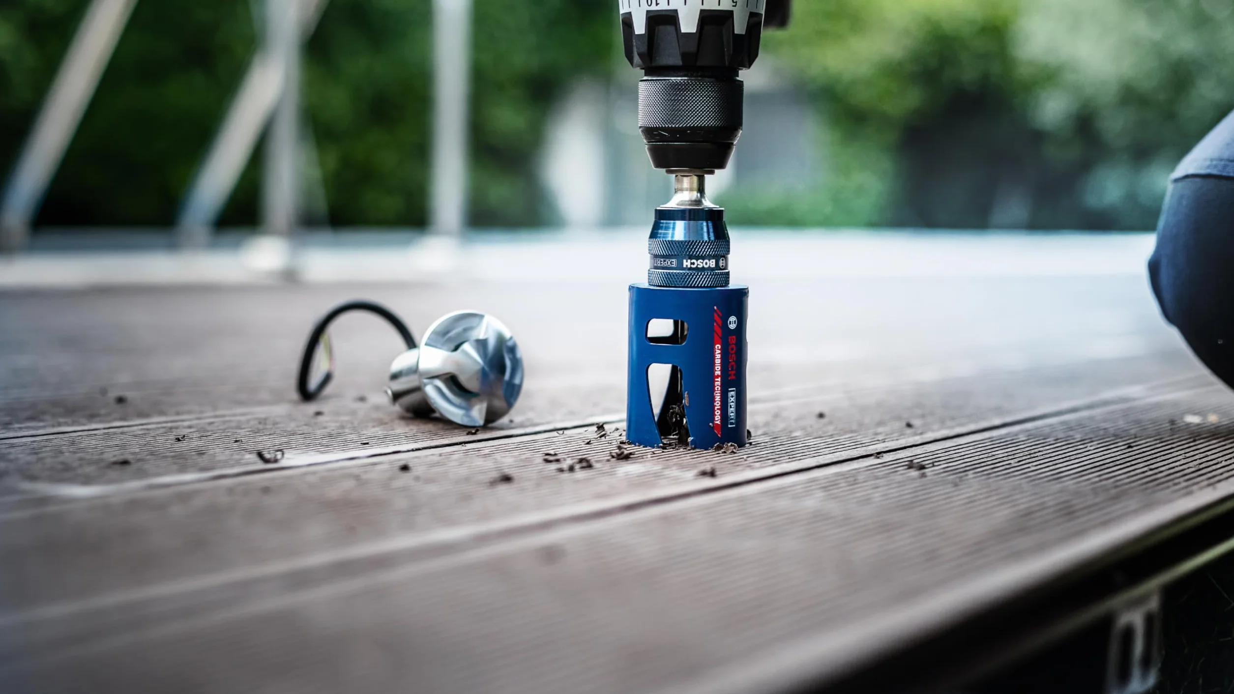 Bosch 1x EXPERT Construction Material Lochsäge (für Weichholz, Grobspanplatte, Ø 68 mm, Professional Zubehör Bohrmaschine/Schrauber)