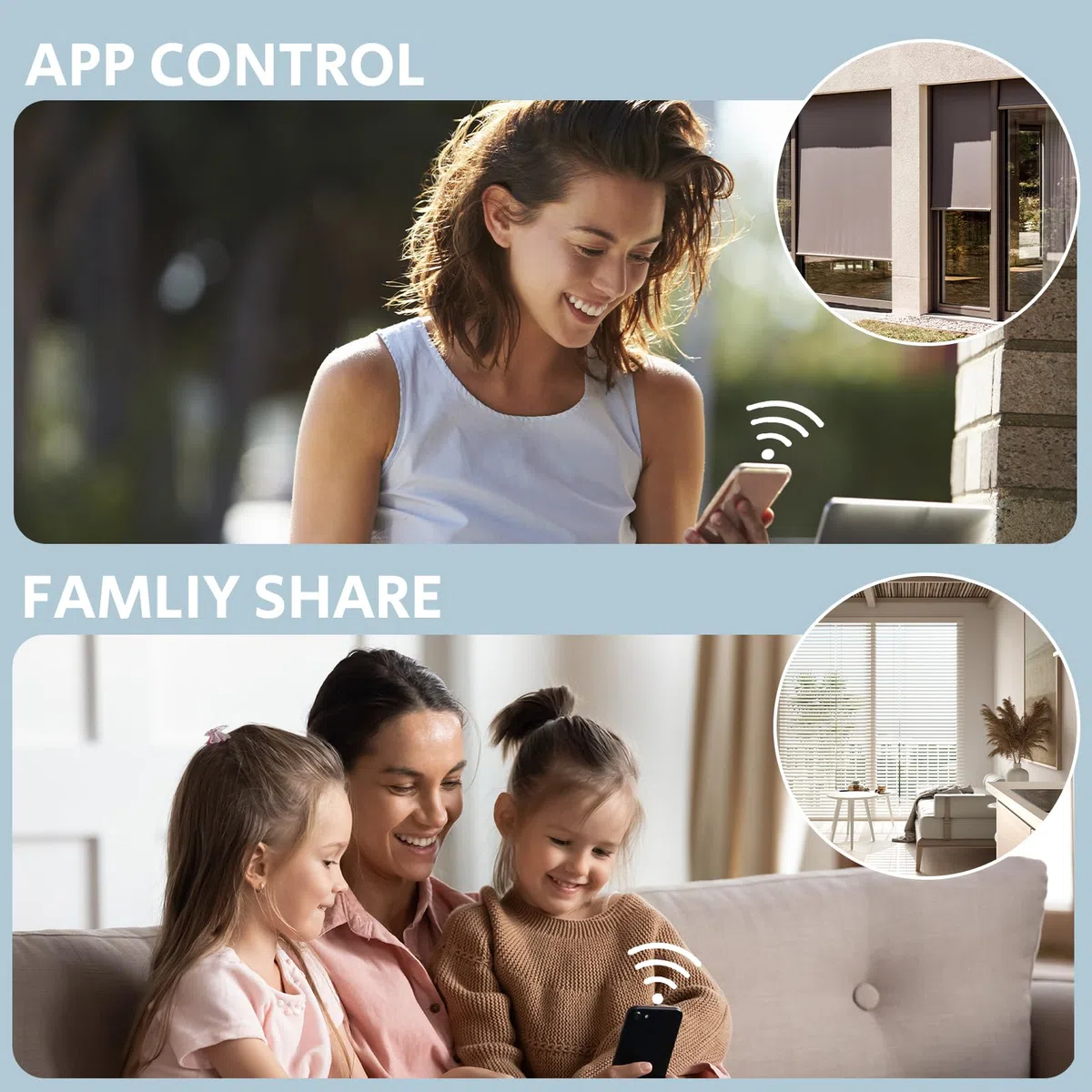 BSEED WLAN Rollladenschalter Smart Lichtschalter (Neutralleiter Erforderlich) Alexa und Google Home Work mit Tuya WIfI Schalter aus Glas Weiß