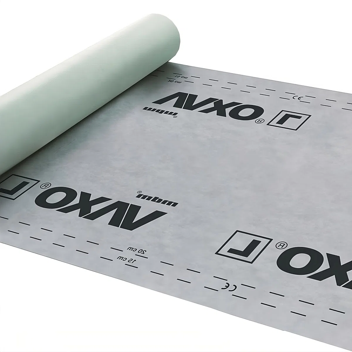 Unterspannbahn Vaxo L 125 g, Dachfolie 15 m², Dachmembrane gegen Feuchtigkeit, Wind, Regen & Schnee, Diffusionsoffene, Wasserdichte & UV-beständige Unterdeckbahn, Mehrlagige Konstruktion