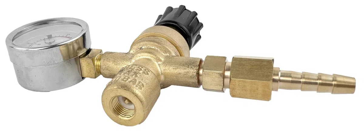 Schutzgas für Einwegflaschen 1/4" Abgang/M10x1