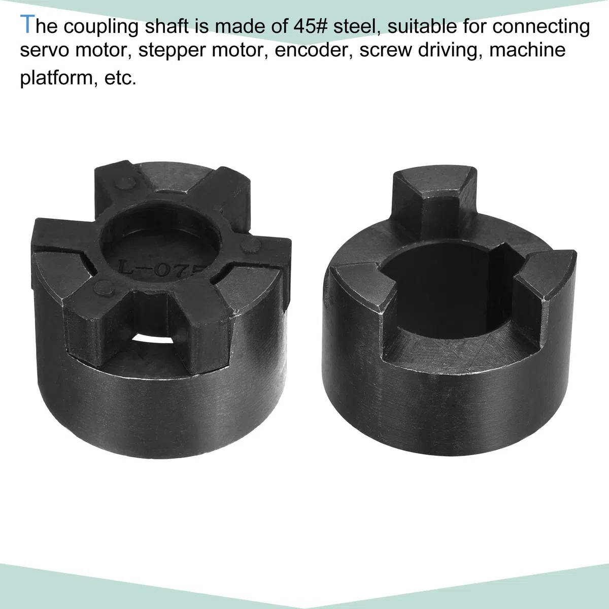 sourcing map Flexible Kupplungswelle 24 mm bis 25 mm Flexible Kupplung 51 mm L x 44 mm OD Motorkupplungsgelenk