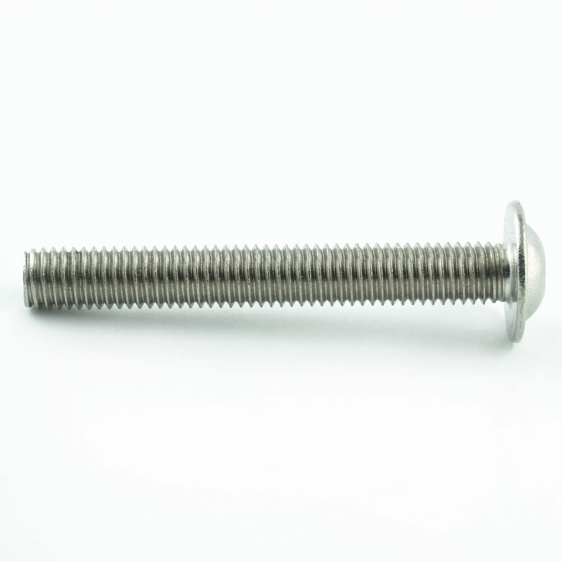 M8 x 10 mm Linsenkopfschrauben mit Innensechskant und Flansch (100 Stück) - ISO 7380 Linsenkopf Schrauben mit Flachkopf und Bund - Gewindeschrauben - Edelstahl A2 V2A - rostfrei