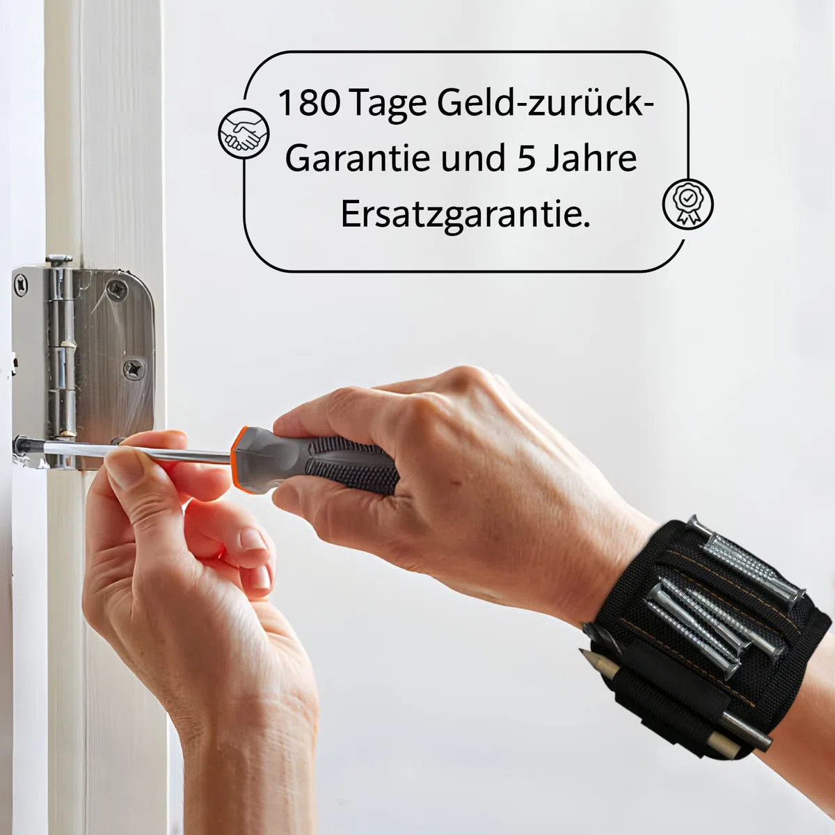 Geschenke für Männer Valentinstag, Magnetarmband Handwerker inkl. Magnetstab, Bleistift zum Halten von Schrauben und Nägeln, Geschenkideen zum Vatertag, Männertag, Geburtstag, Papa, Gadgets Werkzeug.