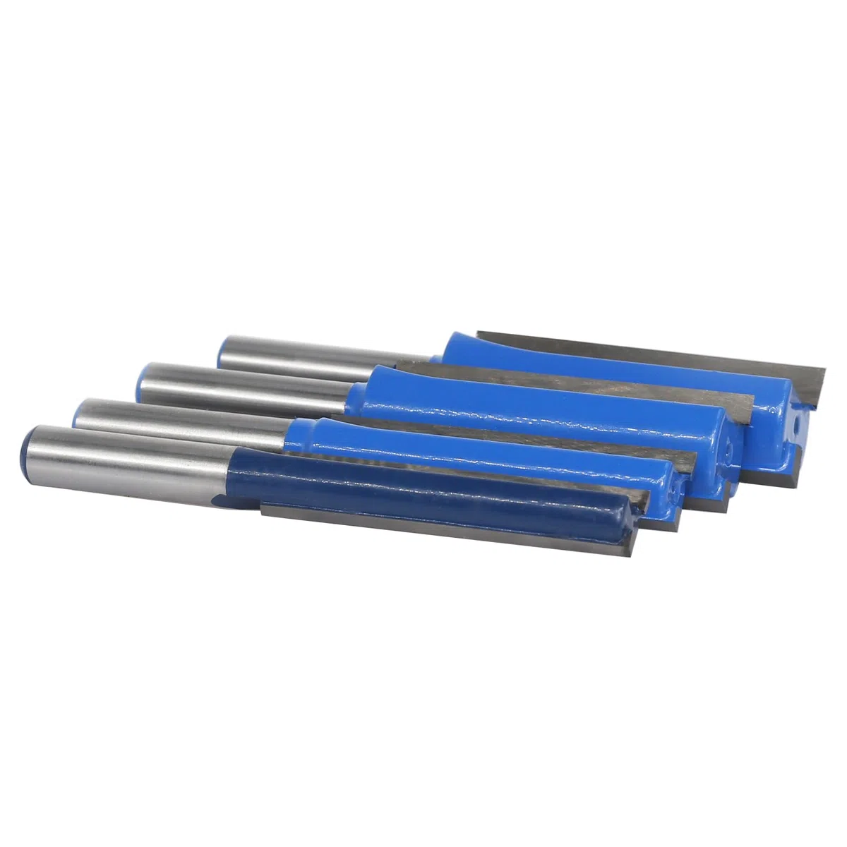 4 Stück Nutfräser 8mm schaft,Doppelflöten Nutfräser,Durchmesser 10mm/12mm/18mm/20mm,Schnitthöhe 50mm,Fräser für Oberfräse,Holzfräser Wolframkarbid Hartmetall Fräser für die Holzbearbeitung