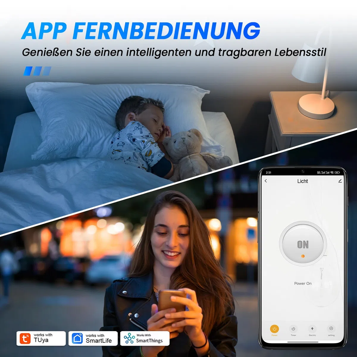 Wlan Steckdose 16A Alexa Steckdose Smart Home WiFi steckdosen Fernzugriff Sprachsteuerung Smart Steckdosen WLAN & Bluetooth Steuerung Smart Plug (4pcs, Weiß Grau)