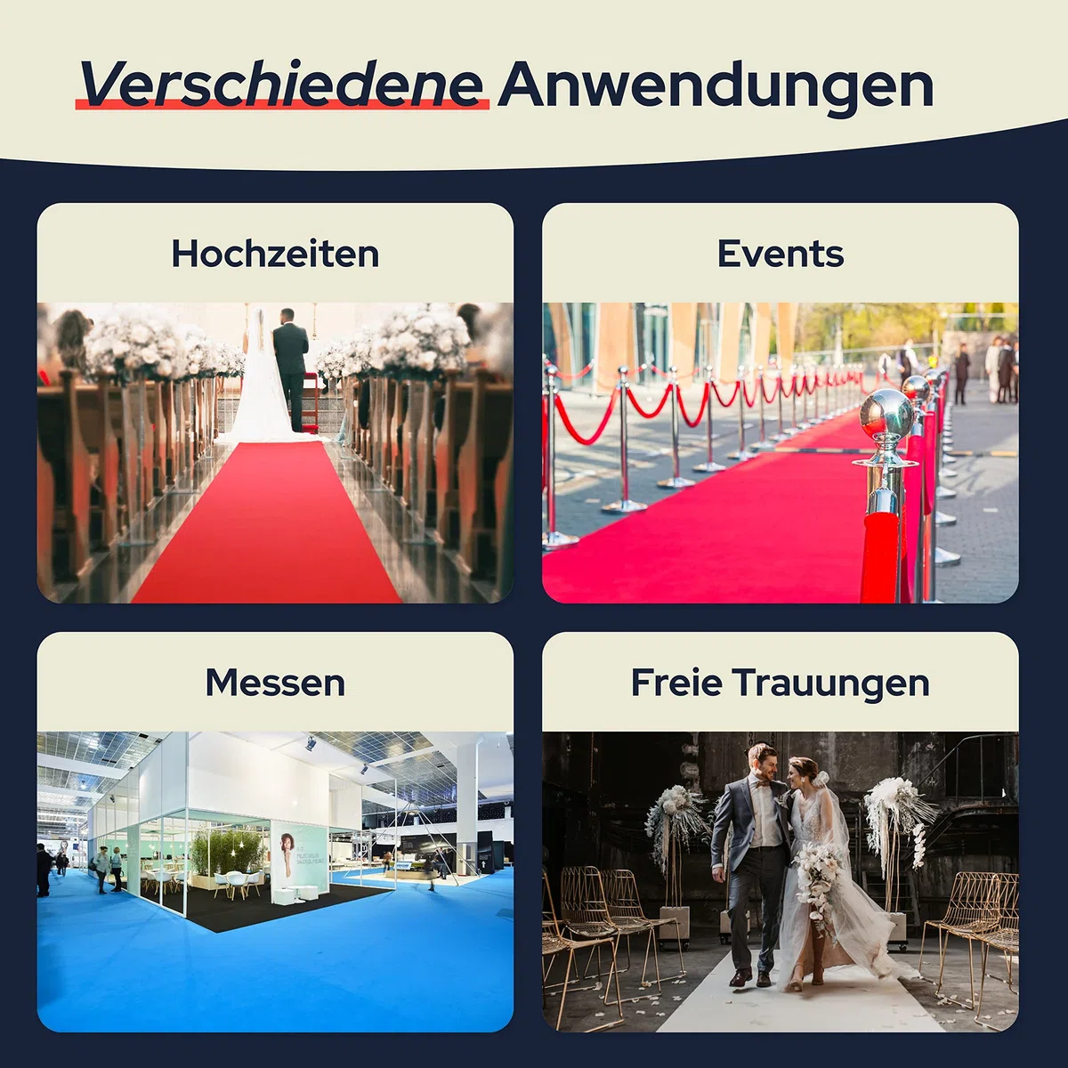 Primaflor Messeteppich Podium | Rosa | 100 x 300 cm | Flacher Eventteppich aus 100 % Polypropylen, CFL-S1, Precoat-Rücken, 2 mm hoch, für Messe und Event