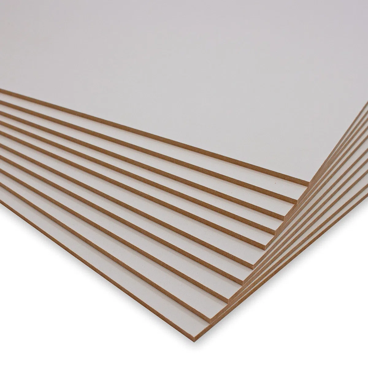 PEGBOARD MDF Platten 60x40cm - 10 x MDF-Platten 3 mm einseitig weiß lackiert | präzise Zuschnitte | Perfekt für Lasergravur CNR Router Bilderrahmen