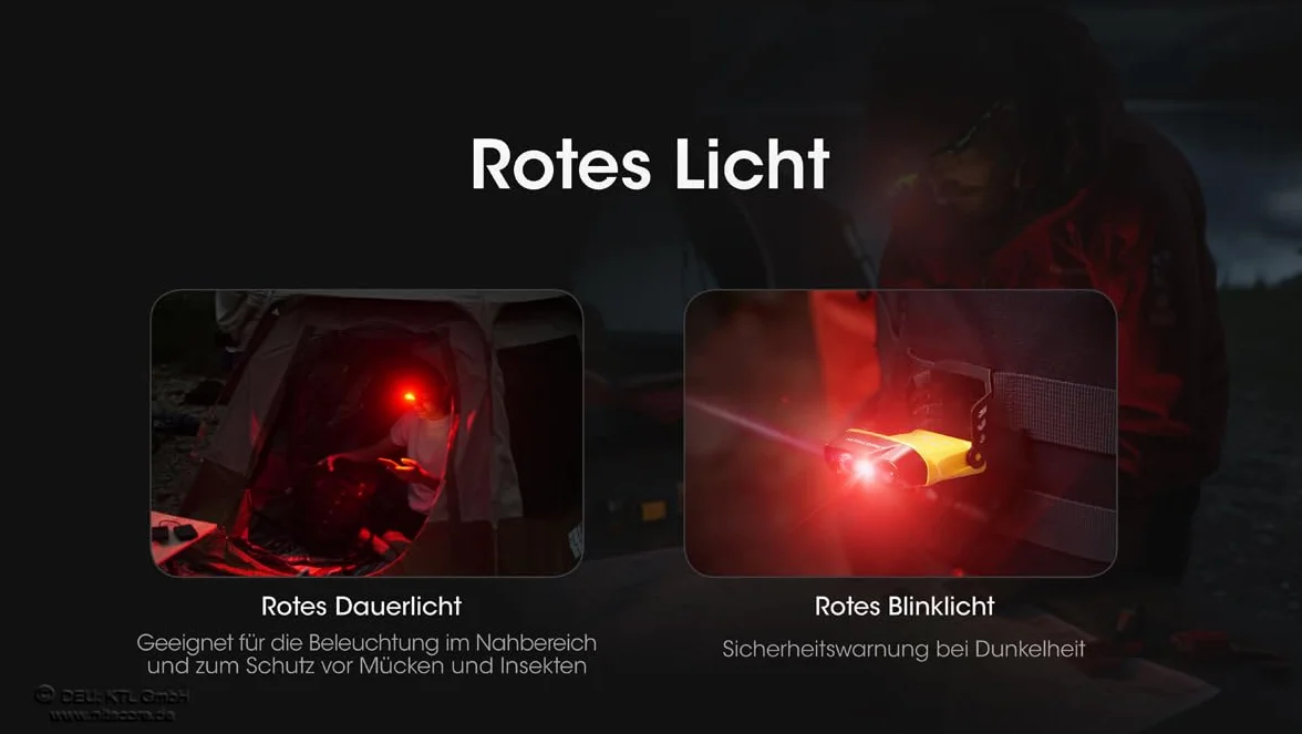 Nitecore NU11 - Clipleuchte mit IR-Sensor, Gestensteuerung, Weiß- und Rotlicht