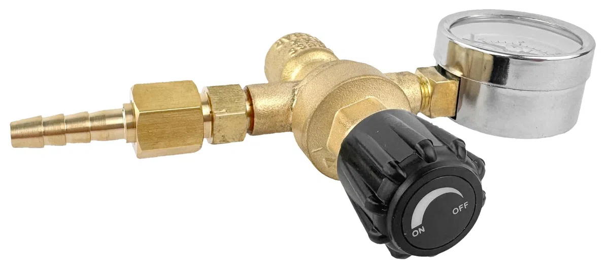 Schutzgas für Einwegflaschen 1/4" Abgang/M10x1