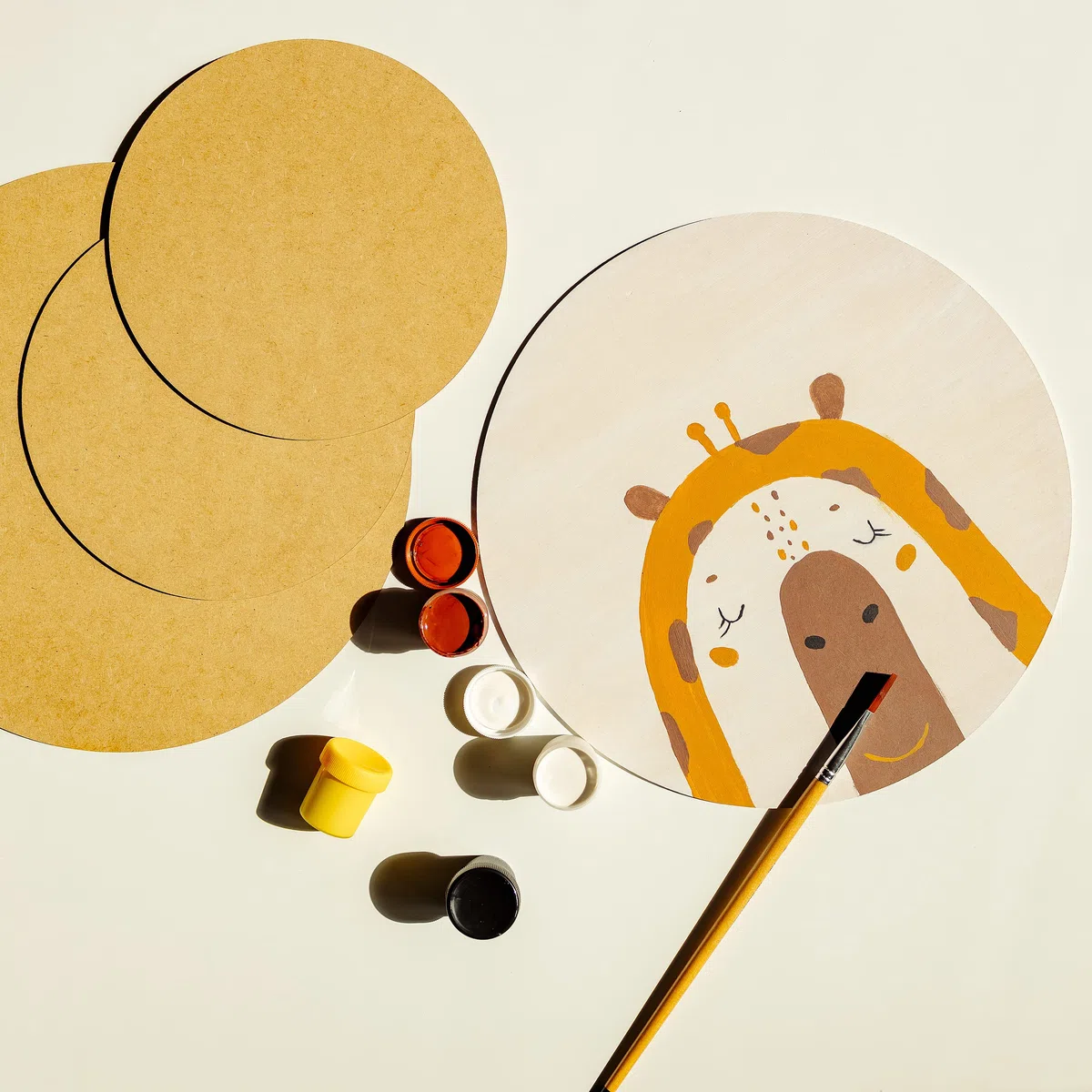Creative Deco 10 Runde MDF Platten | 30 cm x 30 cm x 0,3 cm | Dünne Holz-platten | Perfekt für Laser, CNC Router, Modellierung, Durchbrochenes, Laubsäge