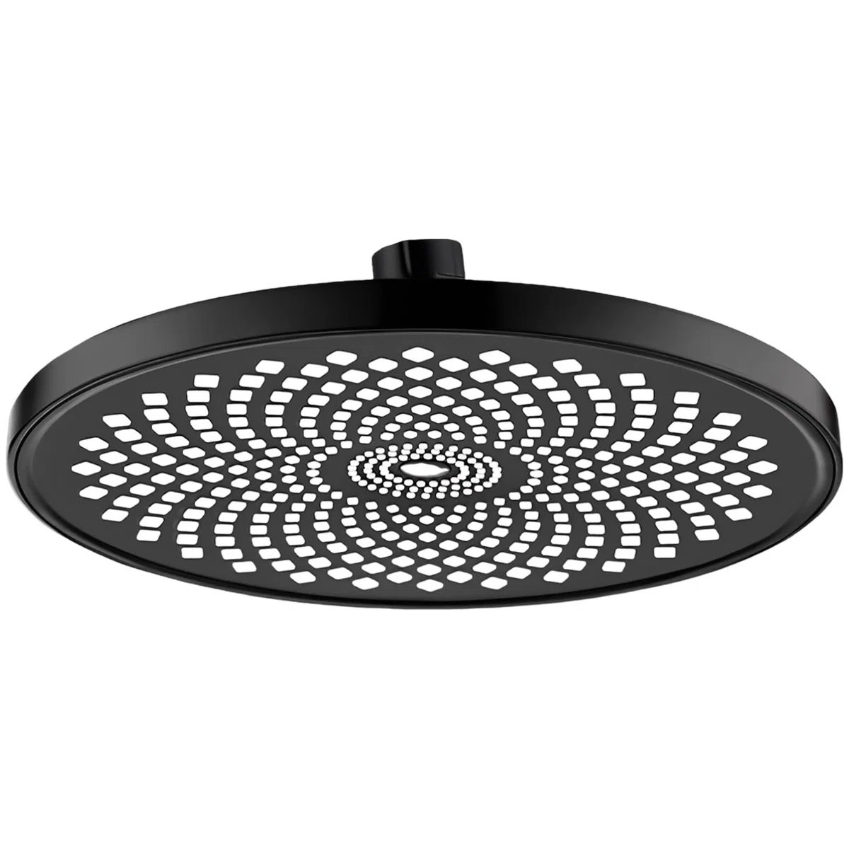 22.9 cm Mattschwarz Duschkopf Hochdruck Großer Wasserauslass Einstellbar Universal Schnittstelle Explosiv Proof, mit Erweitertem Gewinde