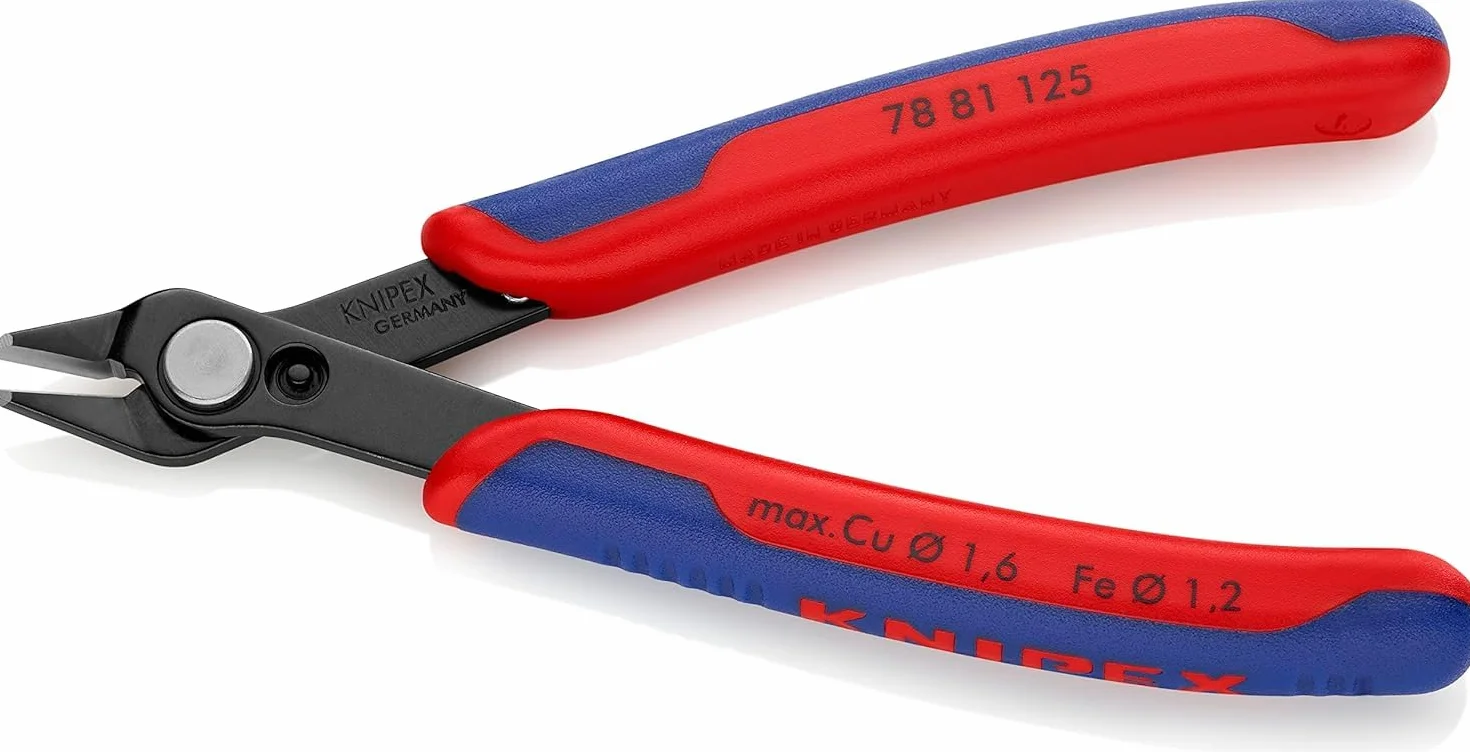 KNIPEX Electronic Super Knipsmit Mehrkomponenten-Hüllen 125 mm, 78 81 125
