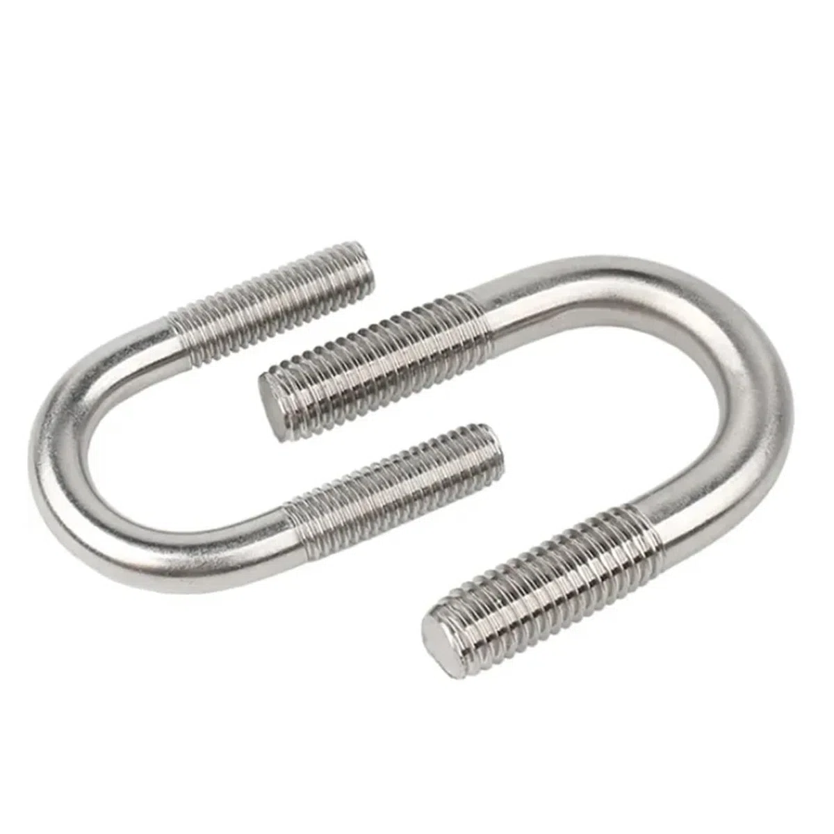 Generisch M8 metrische U-Bolzen aus Edelstahl 316, rund gebogen, U-Bolzen, U-Klemme, A4-70-Schrauben(M8X76mm-2pcs)