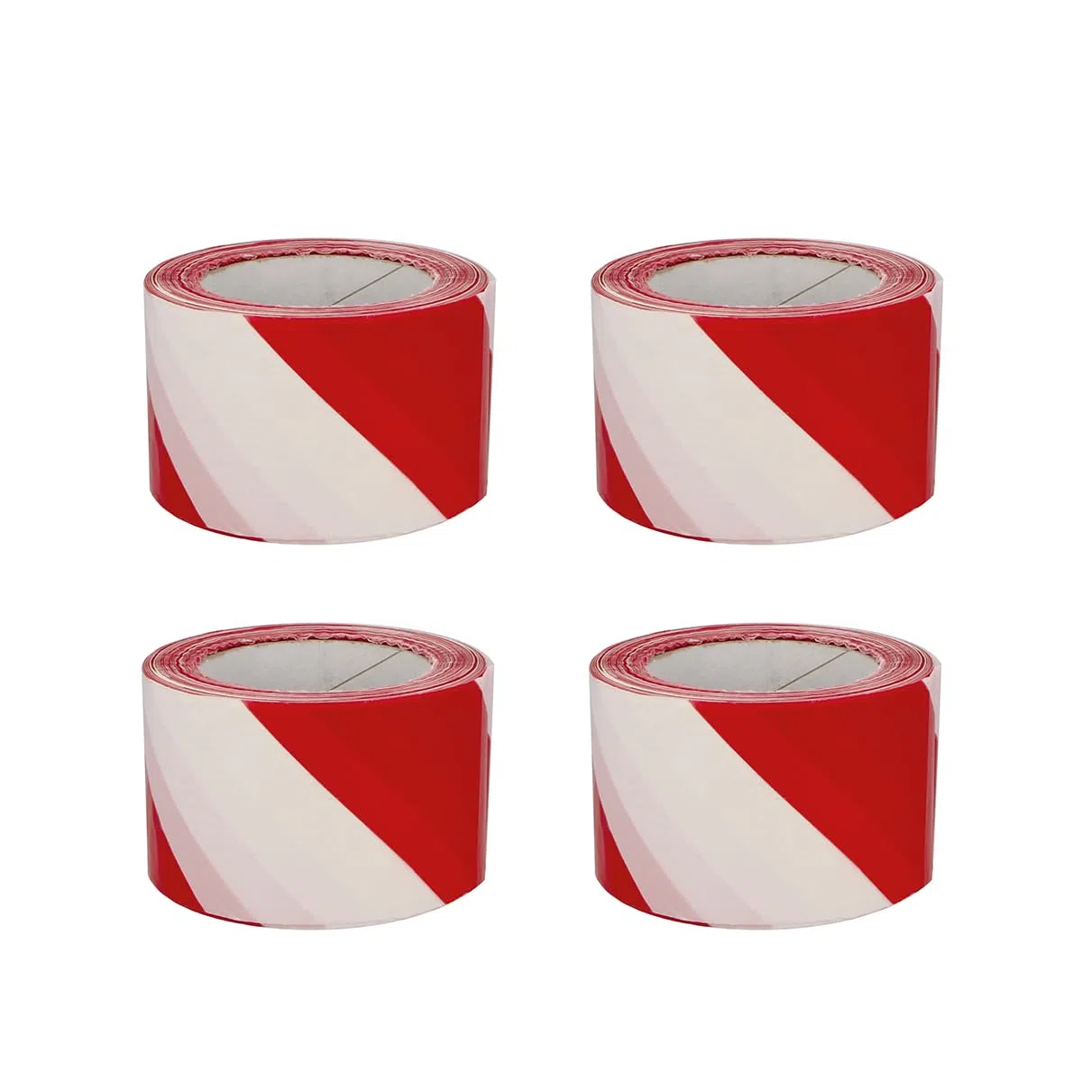 Amig - 4er-Pack Absperrband - Rot-Weiß aus LDPE - 200 m x 70 mm - Zur Gefahrenkennzeichnung und Warnmarkierung - Wasserfest und flexibel