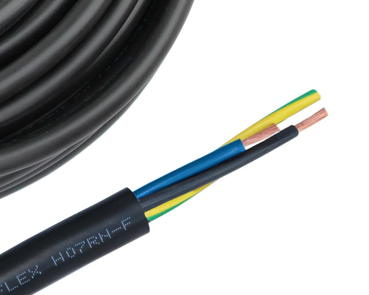 H07RN-F 3x2,5mm² Gummikabel Meterware 10-100 Meter, Länge:10 Meter