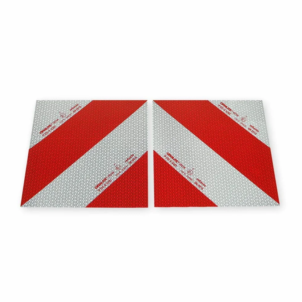 Selbstklebende Reflecto Kfz-Warnmarkierung Zuschnitte aus Orafol ORALITE 5921M in vielen Varianten (2x 282mm x 282mm)