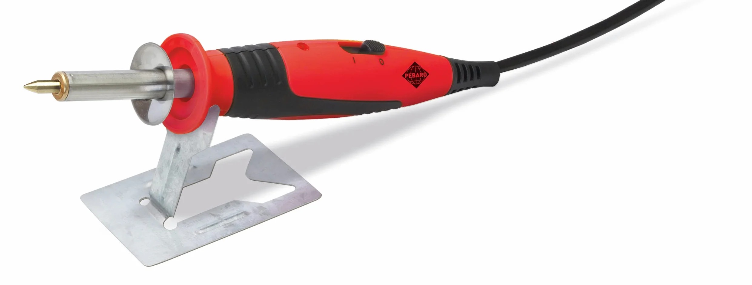 Pebaro 0262 Brandmalkolben mit An/Aus-Funktion, 9 Brennstempel, 9 Spitzen, Lötspitze, Styropormesser, Brandmalerei, Pyrographie, Holzbrennen, Holzbrenner, Löten, Styropor schneiden, Basteln mit Holz