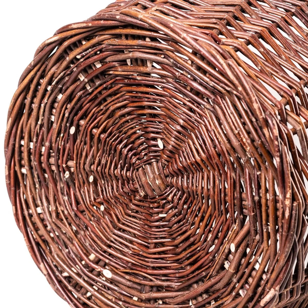 Weidenkorb Ø 40 cm Kaminholzkorb Kartoffelkorb Obstkorb Gartenkorb
