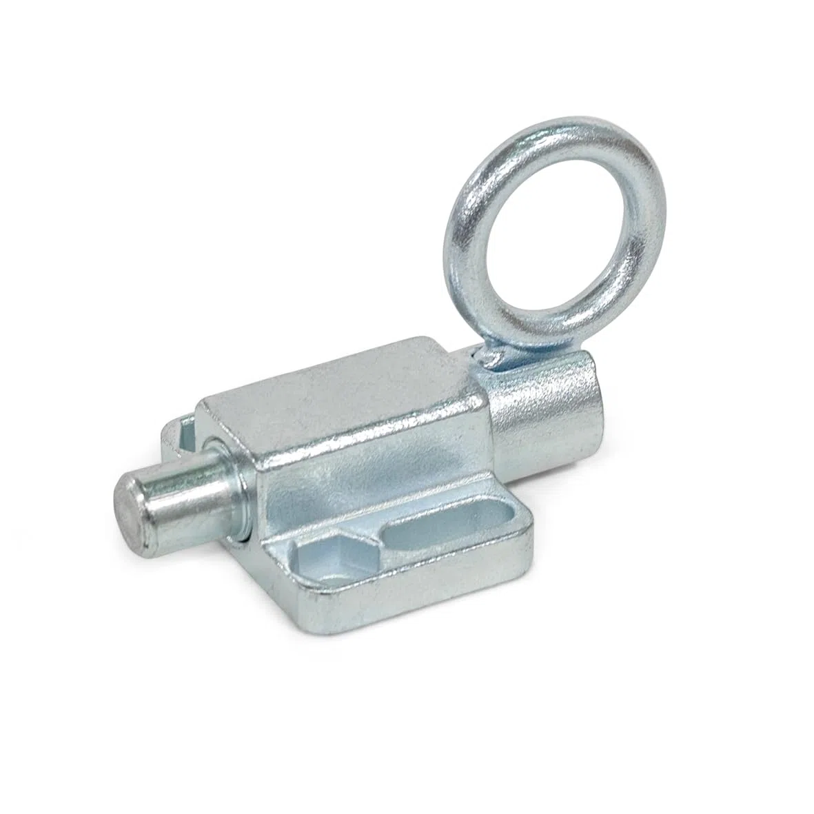 Ganter Normelemente | Rastbolzen mit Zugring | zum Anschrauben | mit Rastsperre | GN 722.6-12-20-C-ZB | verzinkt | Bolzen ⌀12mm