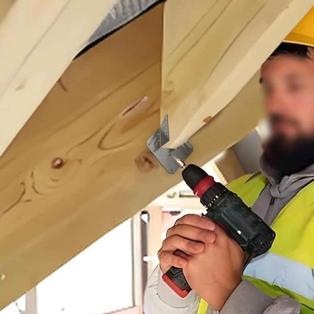 Stahlverbinder Hurricane Tie Truss Rafter Key Connector für Erdbeben- und Windbeständigkeit, geeignet für Dachbinder-Holzverbindungen