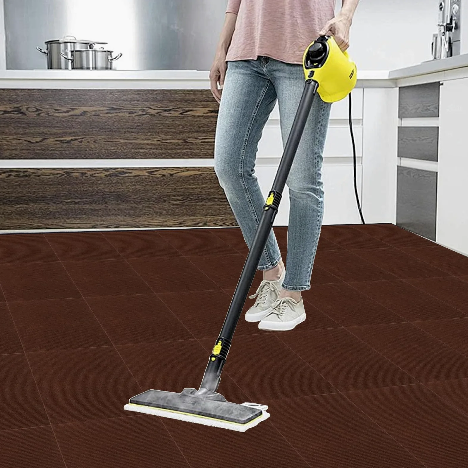 30 Stück Teppichfliesen 30x30 cm, Teppichfliesen Selbstklebend, Teppichboden, Teppich Fliesen, Teppichfliesen Selbstliegend für Büro, Wohnzimmer, Balkon (Braun)