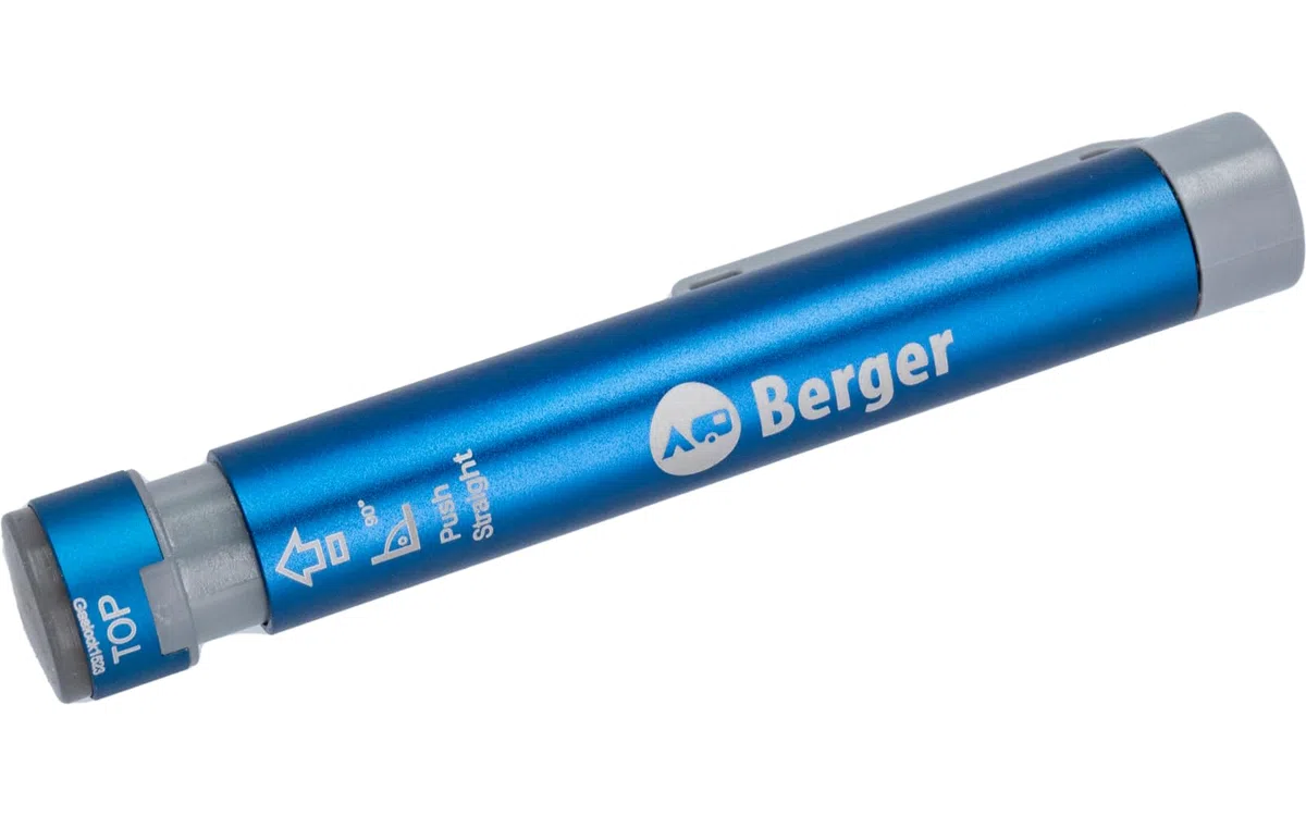 BERGER LX10 Gasflaschen Füllstandsanzeige | Gasmessgerät für Flaschen aus Stahl mit Ø von 200–350 mm | Gasfüllstandsanzeiger mit LED