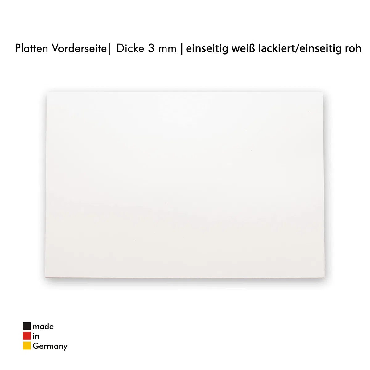 PEGBOARD MDF Platten 60x40cm - 10 x MDF-Platten 3 mm einseitig weiß lackiert | präzise Zuschnitte | Perfekt für Lasergravur CNR Router Bilderrahmen