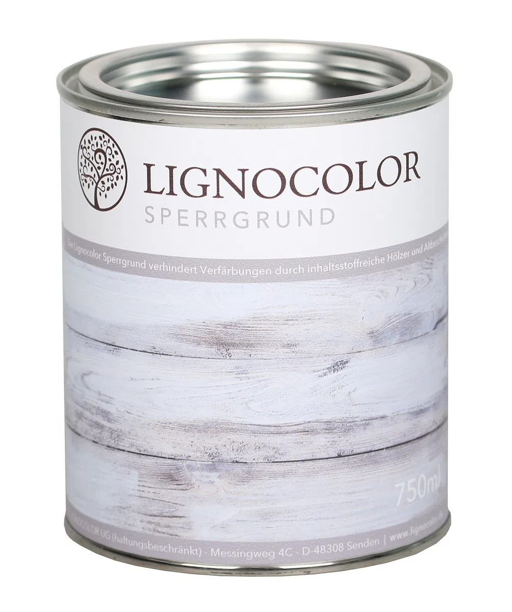 Lignocolor Sperrgrund (Transparent, 750 ml) auf Wasserbasis Isoliergrund Kreidefarbe 750 ml