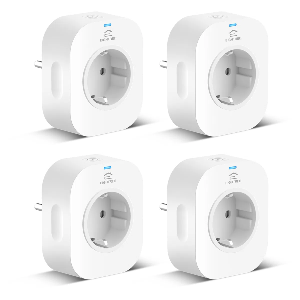EIGHTREE WLAN Smart Alexa Steckdose mit Strommessung, Smart Home WiFi Steckdose, Zeitplan, Fernzugriff, Funktioniert mit Alexa, Google Home, SmartThings, Nur 2,4-G-WLAN, 16A