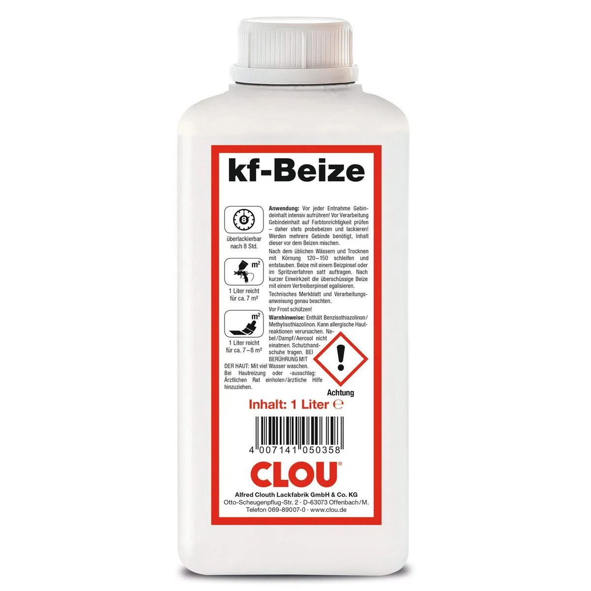 Clou kf - Beize - mahagoni 2213-1000 ml / 1 ltr.