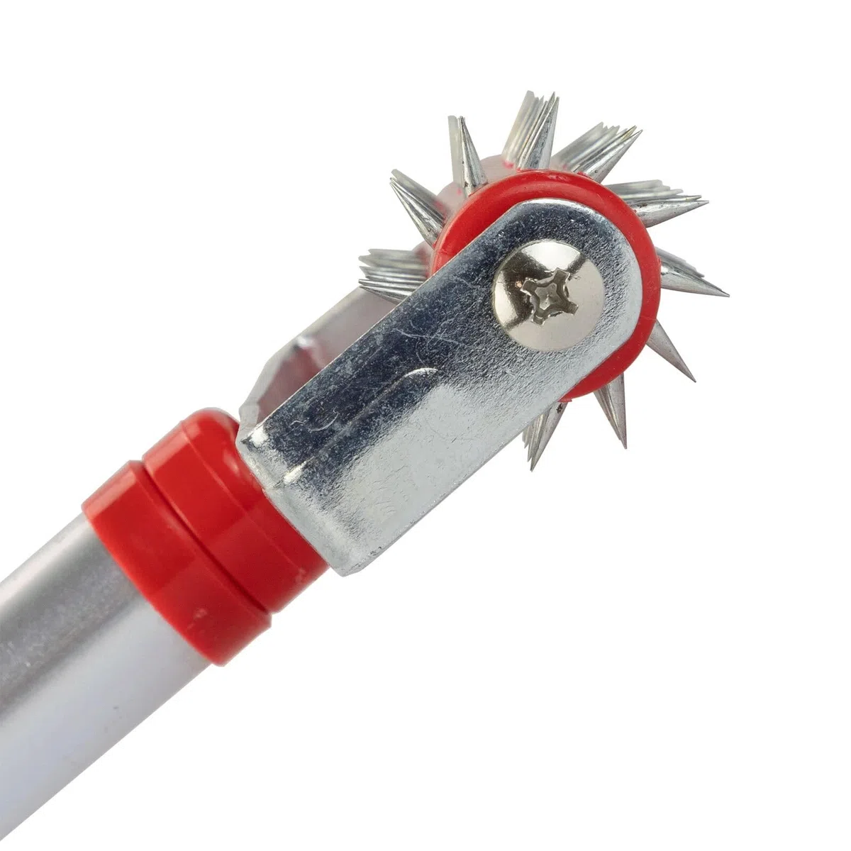Igelwalze mit Teleskopstiel (59–102 cm) – Stachelwalze aus Edelstahl zum Tapeten Entfernen, 15 cm Arbeitsbreite, Aluminiumgriff, mit Schutzhaube – Tapetenperforierer für Renovierung